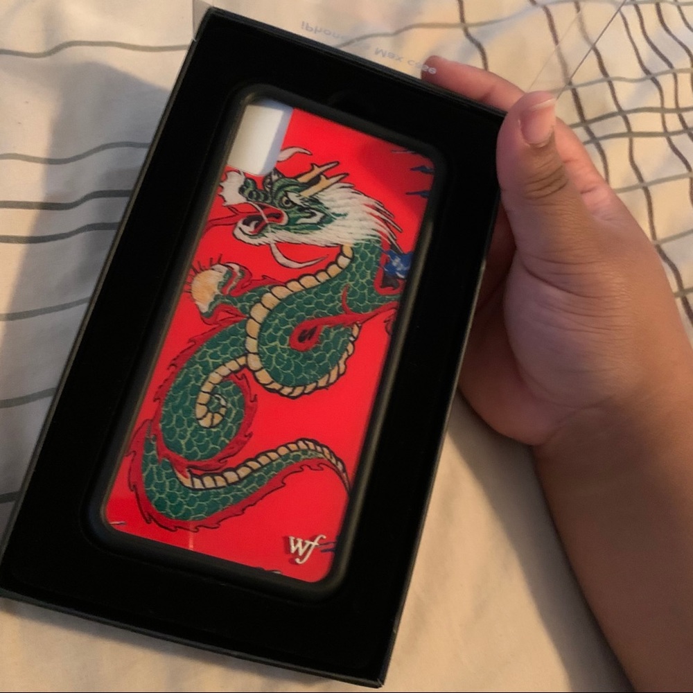 NEW Red Dragon Wildflower iPhone XS Max Case